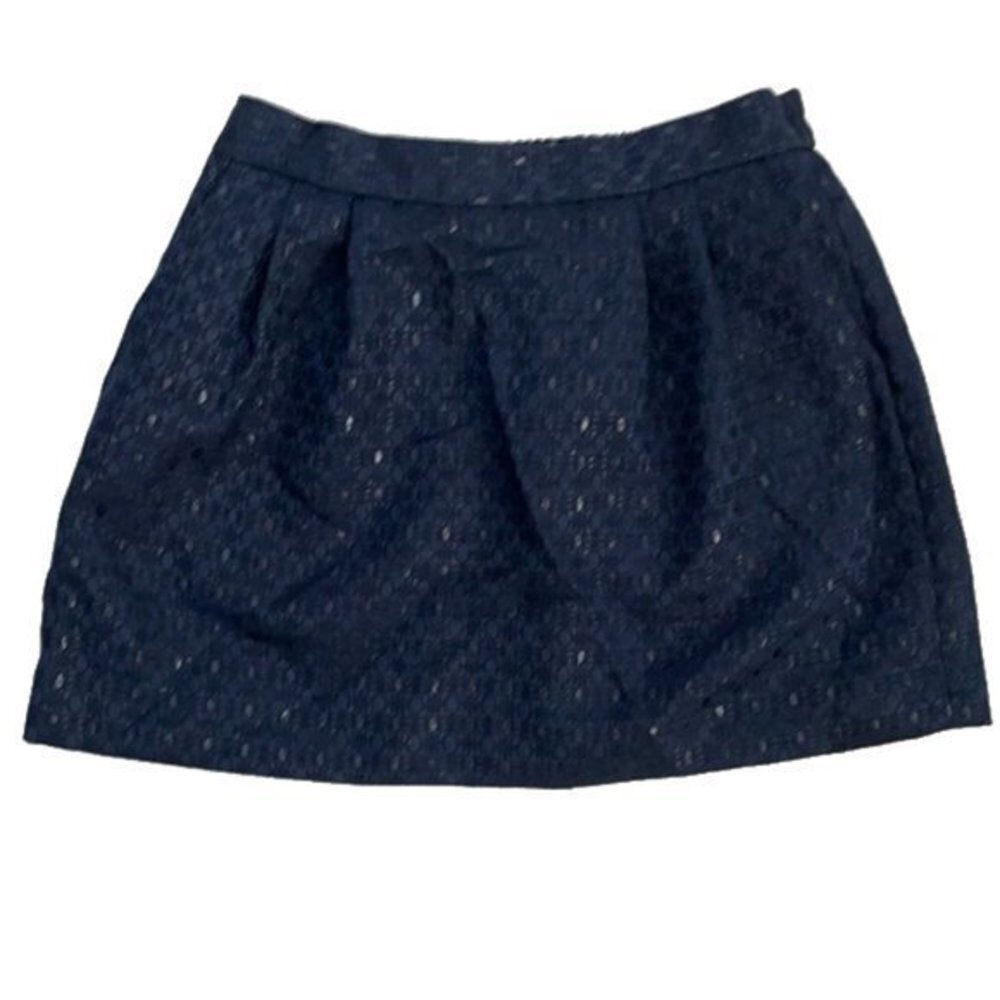 Frenchi | Black & Blue Mini Skirt
